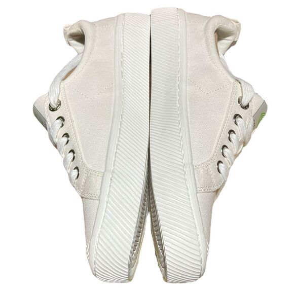 Cariuma OCA Low Shoes Mens 7 White Canvas Preppy Sneaker Lace Up Womens 8.5 - Picture 7 of 10